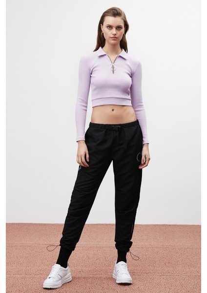 Rebeca Crop Mor Bluz indirimleri