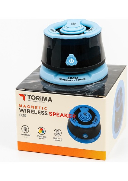 Torima D39 Manyetik Kablosuz Bluetooth Hoparlör | Rgb Işıklı | Oyun ve Müzik Modu | Taşınabilir Mini Speaker fiyatları