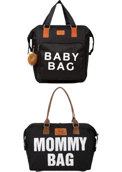 Krem Baby Bag Anne Bebek Çantası Bebek Bakım Çantası (Termal Çanta Hediye)