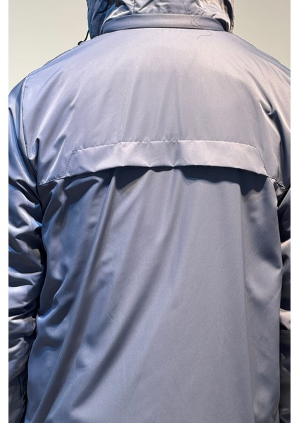 Erkek Kapüşonlu Cep Detaylı Içi Polar Kışlık Mont 2571 Füme indirimleri