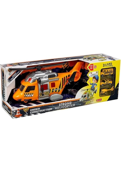 ERN-2006 Heroes Toys Helikopter Inşaat Seti Arabalı