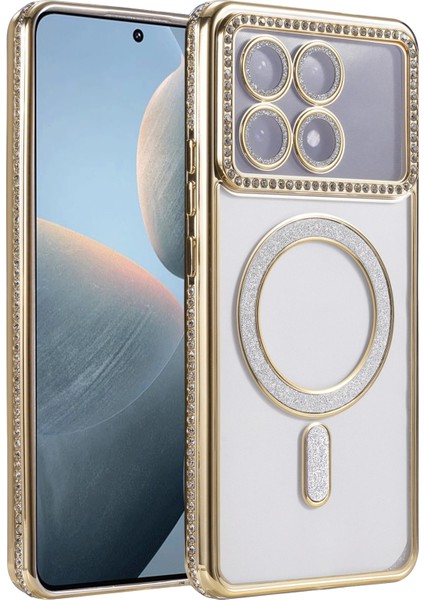 Mtxdpn Newface Xiaomi Poco X6 Pro Joke Simli Magneticsafe Kılıf - Gold