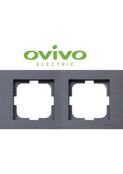 Füme Ikili Çerçeve Grano - Priz ve Anahtar Için Uyumlu Çerçeve fiyatları