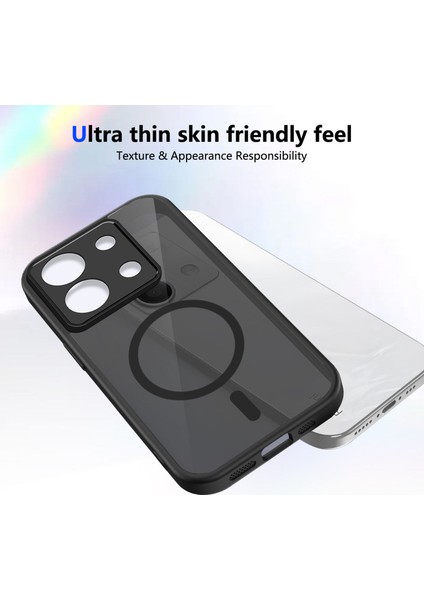 Xiaomi Redmi Note 13 4g Kılıf, Manyetik Yarı Saydam Mat Darbeye Dayanıklı ve Parmak Izi Önleyici Koruyucu Kılıf-Siyah (Yurt Dışından) fırsatları