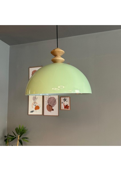 Linate Mint Q Kafa Başlık Avize Tekli Sarkıt Salon Kuaför Dekoratif Aydınlatma