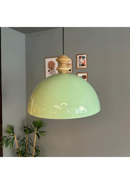 Linate Mint Q Kafa Başlık Avize Tekli Sarkıt Salon Kuaför Dekoratif Aydınlatma modelleri