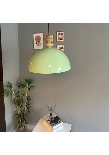 Linate Mint Q Kafa Başlık Avize Tekli Sarkıt Salon Kuaför Dekoratif Aydınlatma indirimleri