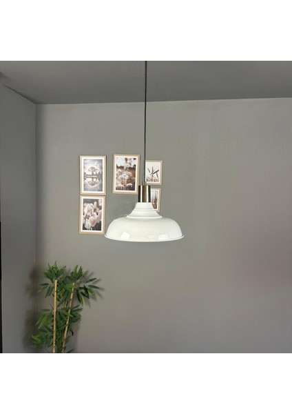 Nota Beyaz Tekli Avize Kalın Eskitme Fener Başlık Salon Mutfak Koridor Otel Avizesi Lamba Aydınlatma indirimleri