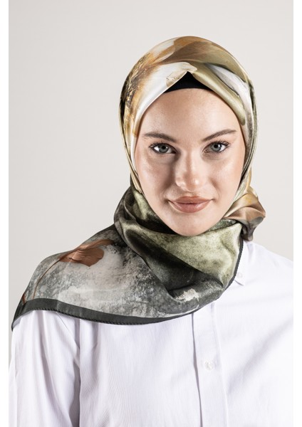 Dijital Kristal Desenli Eşarp 95x95 – Pastel Desen-4 modelleri