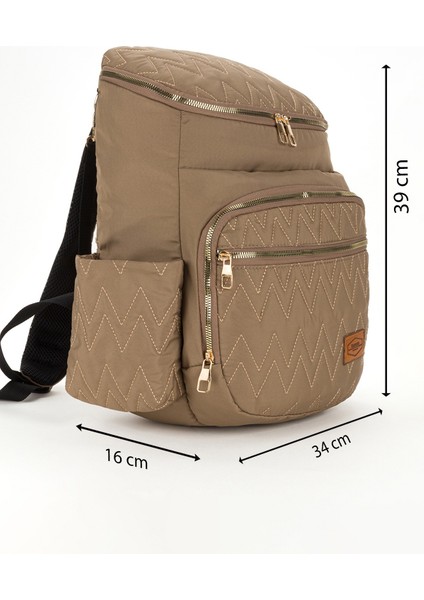 Nakışlı Bondit Hafif Kumaş Anne Bebek Bakım Çantası Termoslu Biberon Cepleri fiyatları