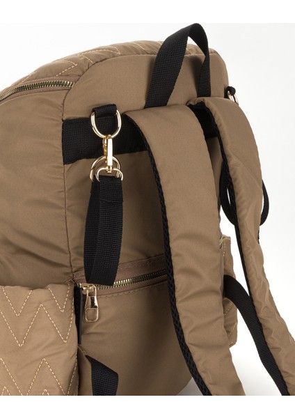 Nakışlı Bondit Hafif Kumaş Anne Bebek Bakım Çantası Termoslu Biberon Cepleri fırsatları