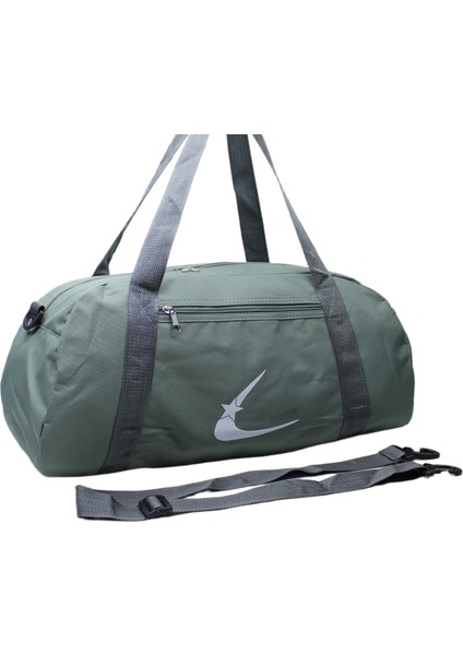 Gri Renk Suya Dayanıklı Kumaş Seyahat Spor Gym ve Fitness Çantası