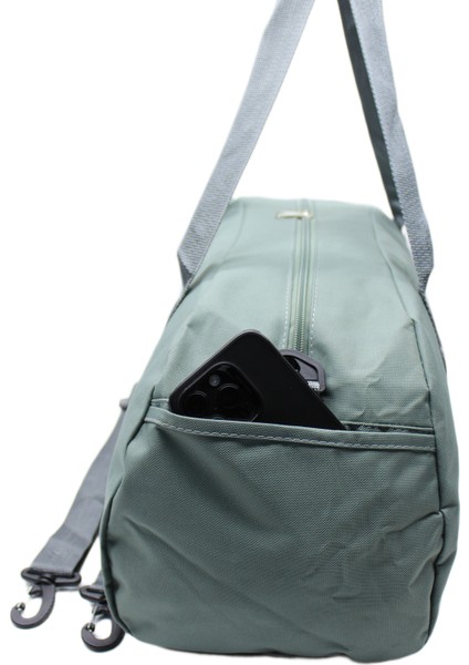 Gri Renk Suya Dayanıklı Kumaş Seyahat Spor Gym ve Fitness Çantası