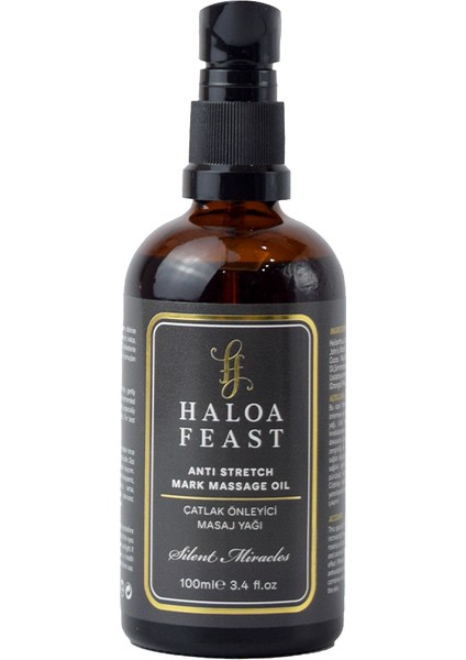 Çatlak Önleyici Vücut Masaj Yağı 100 ml -Anti-Stretch Mark Body Massage Oil 3,4fl.oz
