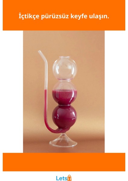 Estetik Pipetli Boğumlu Cam Bardak 1 Adet fiyatları