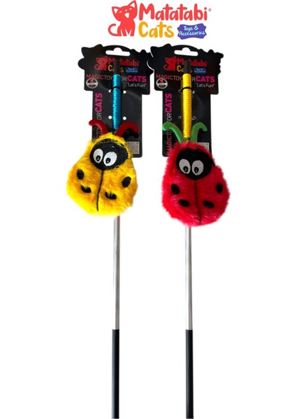 Ladybug Alüminyum Saplı Kedi Oltası(Matatabi,çıngırak ve Hışırtı Içerir.özel Kumaş) fiyatları