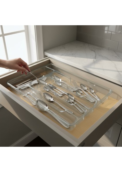 Büyük Şeffaf Kaşıklık