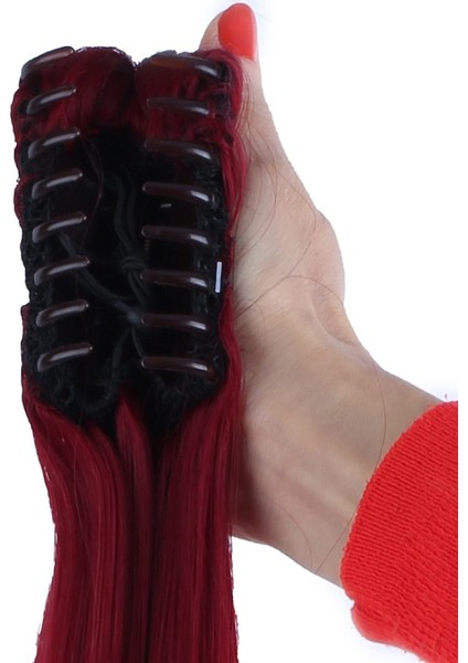 Tokalı Düz At Kuyruğu / Kızıl indirimleri