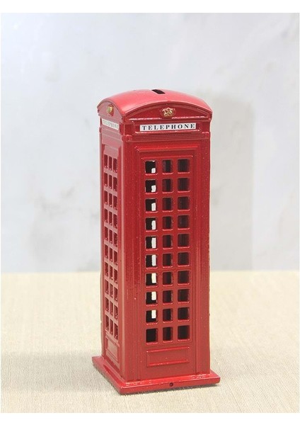 Dekoratif Metal Telefon Kulübesi Kumbara (ALK3468) (800800)