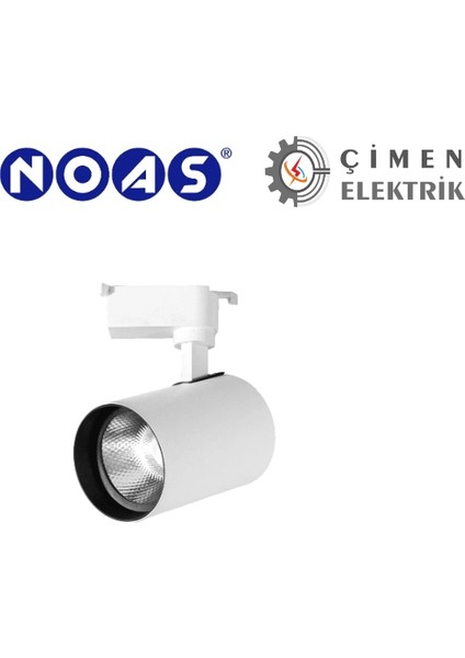 Noas YL29 3001 Paris 30W Beyaz Kasa Ray Spot 6400K Beyaz Işık