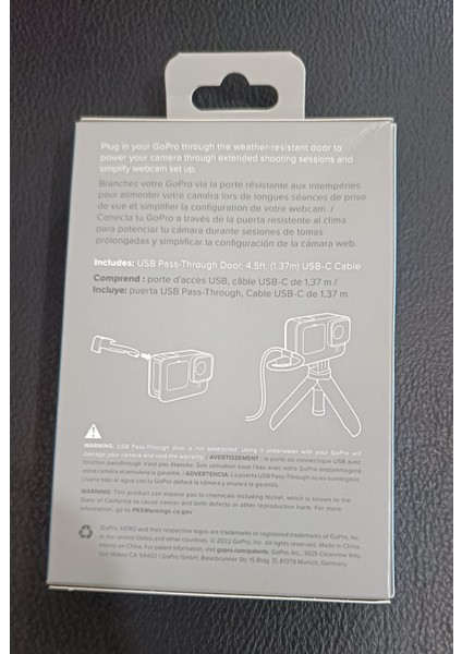 Aksiyon Kamera Aksesuarı USB Geçiş Kapısı , Hero9, HERO10 + HERO11 Için Harici Güç Pil Kapağı , Gopro USB Geçiş Kapısı fırsatları