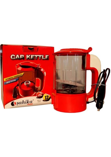 12V Otomatik Araç Oto Kettle Su Isıtıcısı Çakmaklık Fişli (K95)