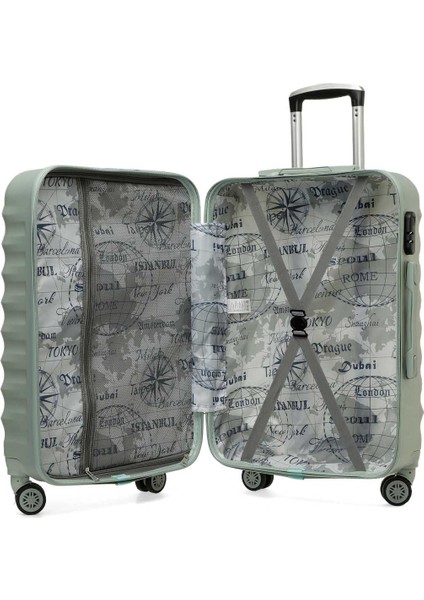 Newyork -O Abs 5pr A Yesıl Unisex Orta Boy Valiz modelleri