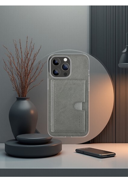 Kartlıklı Tutacaklı Iphone Hakiki Deri Koruyucu Kılıf Iphone 12/12 Pro