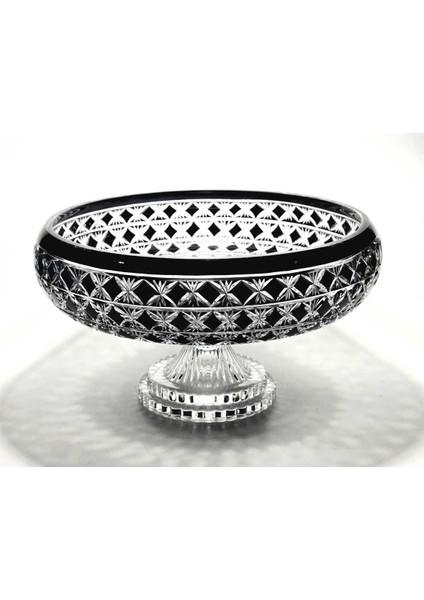 El Yapımı Kristal Desenli 28 cm Dekoratif Sunumluk Sofra Sunum Kasesi fiyatları