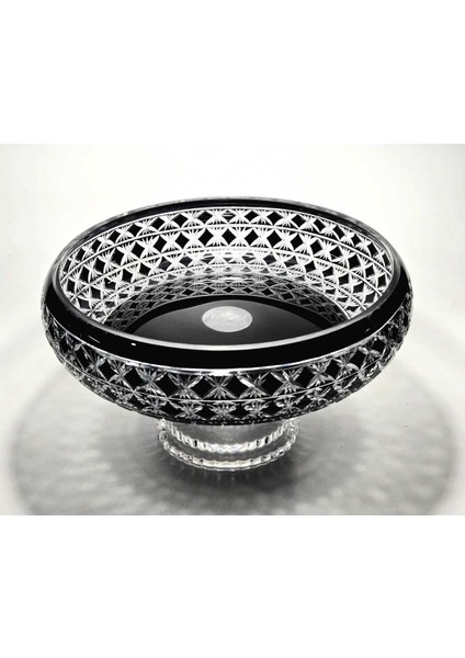 El Yapımı Kristal Desenli 28 cm Dekoratif Sunumluk Sofra Sunum Kasesi modelleri