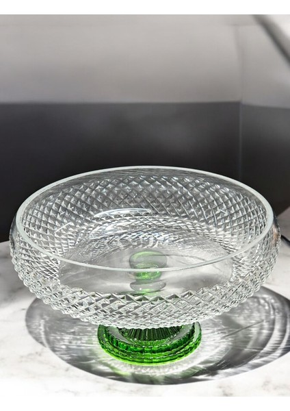 Kesme Kristal Dekor Karizma 28 cm Ayaklı Kase fiyatları