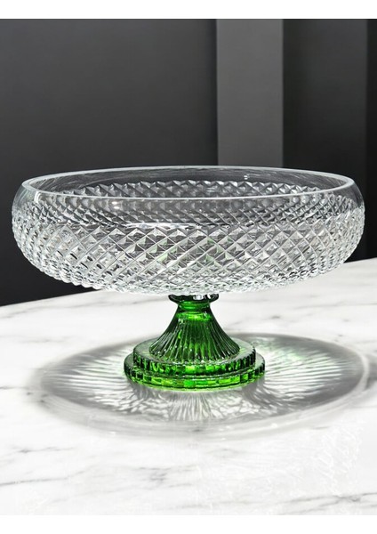 Kesme Kristal Dekor Karizma 28 cm Ayaklı Kase fırsatları