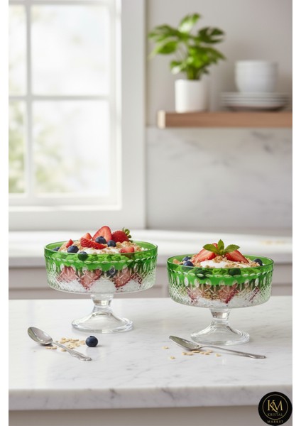 25CM ve 19CM Lüks Ayaklı Meyvelik Çiftli 2 Adet