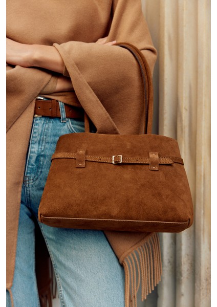 Suvea Vizon Süet Hakiki Deri Omuz Çantası fiyatları