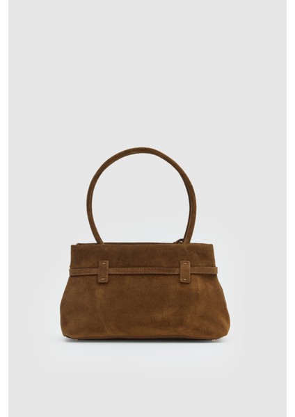 Suvea Vizon Süet Hakiki Deri Omuz Çantası fırsatları