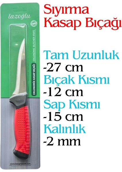 4 Parça Kurban Bıçak Seti Profesyonel Kasap Bıçağı Sıyırma Yüzme Masat modelleri
