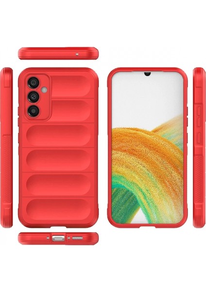 Samsung Galaxy M34 5g Kılıf Optimum Silikon - Kırmızı (K95)