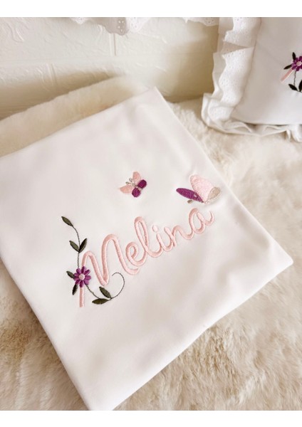 Kelebek Nakışlı Bebek Hastane Çıkışı modelleri