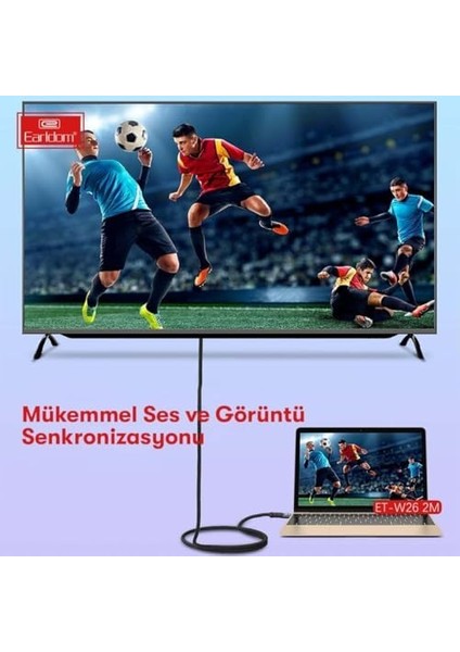 4K Ultra Hd Altın Uçlu Hasır HDMI Kablo, 3 Metre modelleri