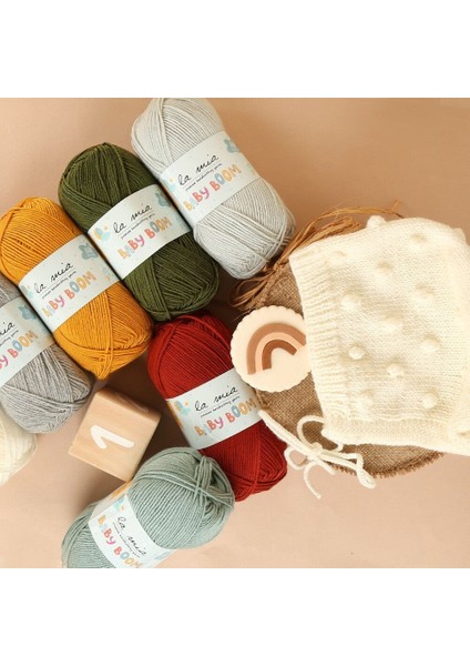La Mia Baby Boom Bebe Yeşili El Örgü Ipi - 1443 - 34131 modelleri