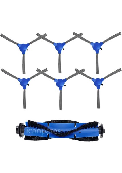 Anker Uyumlu Eufy Robovac 11S 30C 15C 25C 35C Robot Süpürge 7’li Fırça Yedek Parça Seti