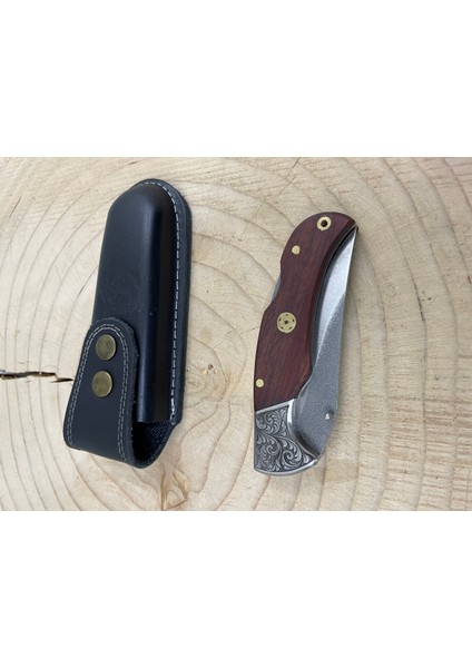 Özel Gravür Işlemeli N690 Çelik Sırttan Kilitli Çakı Kamp ve Doğa Bıçağı Erkekler Için Hediye indirimleri