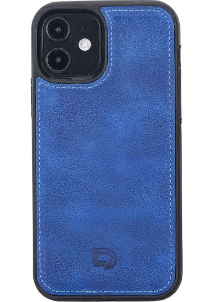 Apple iPhone 12 Pro Uyumlu Deri Cüzdanlı Kılıf Okyanus Mavi indirimleri