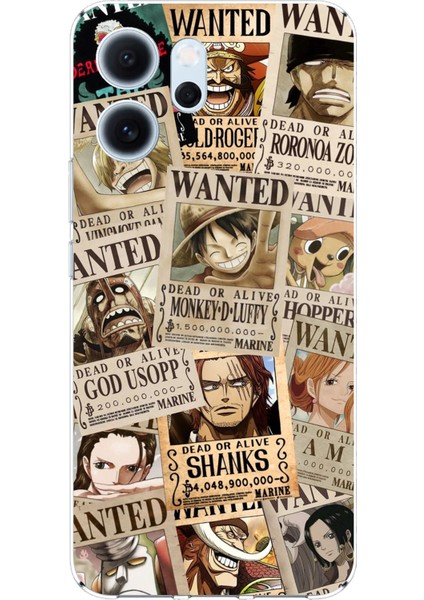 Oppo Reno 14F Uyumlu One Piece Gazete Tasarımlı Baskılı Silikon Kılıf