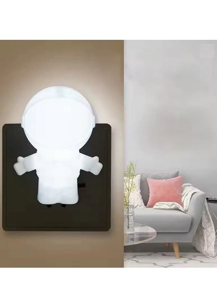 Astronat Fişli Gece Lambası Anahtarlı Ledli Beyaz Işık fırsatları