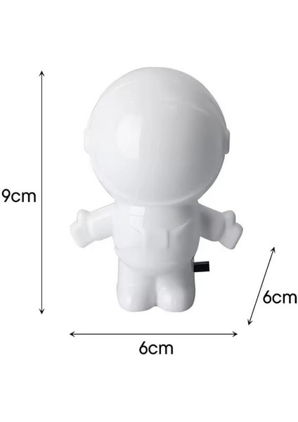 Astronat Fişli Gece Lambası Anahtarlı Ledli Beyaz Işık indirimleri