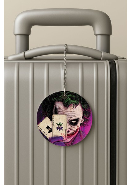 Pleksi Zincirli Bavul Etiketi Seyahat Tatil Için Tasarım Valiz Etiketi Jokering