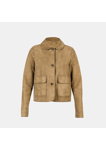 Limited Edition Kadın Vizon Süet Kısa Ceket fırsatları