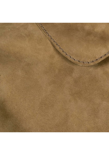 Limited Edition Kadın Vizon Süet Kısa Ceket