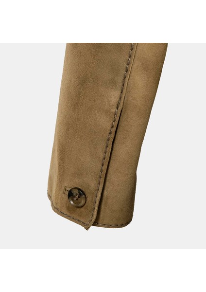 Limited Edition Kadın Vizon Süet Kısa Ceket